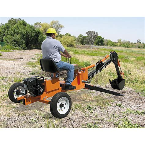 mini excavator towing trailer|harbor freight towable backhoe.